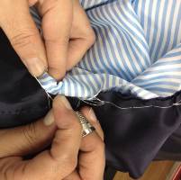 Detalle de Forrado de mangas